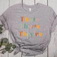 Their There They'Re English Teacher Gramma Police Joke Women's Heather T-Shirt Athletic Heather