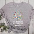 It's Fine I'm Fine Christmas Light Principal Teacher Xmas Men Women Women's Heather T-Shirt Athletic Heather It's Fine I'm Fine Christmas Light Principal Teacher Xmas Men Women Women's Heather T-Shirt Athletic Heather