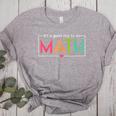 Its A Good Day To Do Math Test Day Testing Math Teachers Kid Women's Heather T-Shirt Athletic Heather