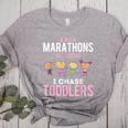 Just Kidding I Chase Toddlers Daycare Provider Nanny Teacher Women's Heather T-Shirt Athletic Heather