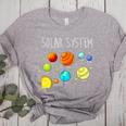 Kids Solar Systems Cute Planets Space Science Teacher School Women's Heather T-Shirt Athletic Heather