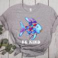 Be Kind Rainbow Fish Teacher Life Teaching Back To School Women's Heather T-Shirt Athletic Heather Be Kind Rainbow Fish Teacher Life Teaching Back To School Women's Heather T-Shirt Athletic Heather