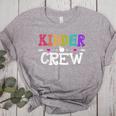 Kinder Crew Kindergarten Teacher 1st Day Of School Women's Heather T-Shirt Athletic Heather Kinder Crew Kindergarten Teacher 1st Day Of School Women's Heather T-Shirt Athletic Heather