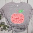 Kindergarten Apple Word Art For Teachers & Students Women's Heather T-Shirt Athletic Heather Kindergarten Apple Word Art For Teachers & Students Women's Heather T-Shirt Athletic Heather