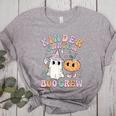 Kindergarten Boo Crew Halloween Floral Ghost Kinder Teacher Women's Heather T-Shirt Athletic Heather