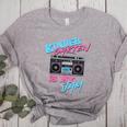 Kindergarten Is My Jam Vintage 80s Boombox Teacher Student Women's Heather T-Shirt Athletic Heather