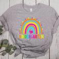 Kindergarten Rainbow Girls Boys Teacher First Day Of School Women's Heather T-Shirt Athletic Heather