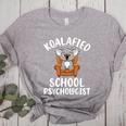 Koalafied School Psychologist Koala Lover Psychology Teacher Women's Heather T-Shirt Athletic Heather