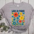 Leer Es Poder Cute Floral Boho Spanish Teacher Reading Women's Heather T-Shirt Athletic Heather Leer Es Poder Cute Floral Boho Spanish Teacher Reading Women's Heather T-Shirt Athletic Heather