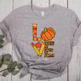 Leopard Pumpkin Love Teacher Life Thanksgiving Fall Women Women's Heather T-Shirt Athletic Heather Leopard Pumpkin Love Teacher Life Thanksgiving Fall Women Women's Heather T-Shirt Athletic Heather