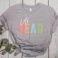 Let's Read Book Nerd Reading Book Lover Librarian Teacher Women's Heather T-Shirt Athletic Heather