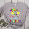Level Up Your Education Gaming Inspired Teacher Gamers For Men Women Kids Women's Heather T-Shirt Athletic Heather