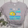 Librarian Teacher Dive Into A Good Book Reading Premium Tri-Blend Women's Heather T-Shirt Athletic Heather Librarian Teacher Dive Into A Good Book Reading Premium Tri-Blend Women's Heather T-Shirt Athletic Heather