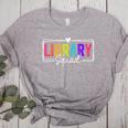 Library Squad Team Librarian Teacher Book Lover Women's Heather T-Shirt Athletic Heather Library Squad Team Librarian Teacher Book Lover Women's Heather T-Shirt Athletic Heather