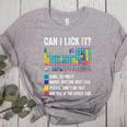 Can I Lick It Periodic Table Of Elements Science Teacher Women's Heather T-Shirt Athletic Heather