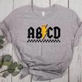 Lightning Pencil Rock'n Roll ABCD Teacher Back To School Kid Women's Heather T-Shirt Athletic Heather Lightning Pencil Rock'n Roll ABCD Teacher Back To School Kid Women's Heather T-Shirt Athletic Heather