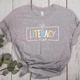 Literacy Team Teacher Women's Heather T-Shirt Athletic Heather Literacy Team Teacher Women's Heather T-Shirt Athletic Heather