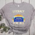 Literacy For All Visually Impaired Braille Teacher The Blind Women's Heather T-Shirt Athletic Heather Literacy For All Visually Impaired Braille Teacher The Blind Women's Heather T-Shirt Athletic Heather