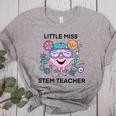 Little Miss Stem Teacher Women's Heather T-Shirt Athletic Heather Little Miss Stem Teacher Women's Heather T-Shirt Athletic Heather