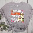 Llama Learning Teachers Students Alpaca Lover Back To School Women's Heather T-Shirt Athletic Heather Llama Learning Teachers Students Alpaca Lover Back To School Women's Heather T-Shirt Athletic Heather