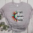 It Take Lots Of Sparkle To Be A Teacher With Sunflower Women's Heather T-Shirt Athletic Heather It Take Lots Of Sparkle To Be A Teacher With Sunflower Women's Heather T-Shirt Athletic Heather