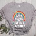 I Love Bee-Ing An Infant Teacher Toddler Teaching Women's Heather T-Shirt Athletic Heather