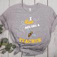 I Love Bee-Ing A Teacher Honey Bee Job Profession Women's Heather T-Shirt Athletic Heather