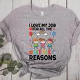 Love Job For Little Reasons Daycare Teacher Graphic Women's Heather T-Shirt Athletic Heather
