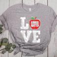 LOVE Kindergarten Teacher Student School Apple Women's Heather T-Shirt Athletic Heather LOVE Kindergarten Teacher Student School Apple Women's Heather T-Shirt Athletic Heather