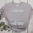 I Love Math And Cats Cat Lover Science Teacher Student Women's Heather T-Shirt Athletic Heather