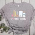 I Love School Supplies Teacher Shirt Women's Heather T-Shirt Athletic Heather I Love School Supplies Teacher Shirt Women's Heather T-Shirt Athletic Heather