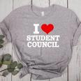 I Love Student Council Student Teacher Women's Heather T-Shirt Athletic Heather I Love Student Council Student Teacher Women's Heather T-Shirt Athletic Heather