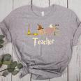 Love Teacher Wizards Back To School Halloween Women's Heather T-Shirt Athletic Heather