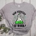Mad Scientist Science Teacher Halloween Costume Teen Girls Women's Heather T-Shirt Athletic Heather