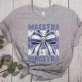 Maestra El Salvador Coquette Bow Hispanic Spanish Teacher Women's Heather T-Shirt Athletic Heather