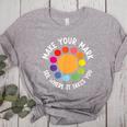 Make Your Mark For a International Dot Day Teacher Dot Lover Women's Heather T-Shirt Athletic Heather