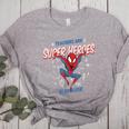 Marvel Spider-Man Teachers Are Super Heroes Women's Heather T-Shirt Athletic Heather Marvel Spider-Man Teachers Are Super Heroes Women's Heather T-Shirt Athletic Heather