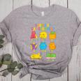 Math Cat Geometry Back To School Mathematics Teacher Women's Heather T-Shirt Athletic Heather