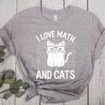 Math And Cats Apparel For Teachers Students Cat Lovers Women's Heather T-Shirt Athletic Heather