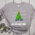 Math Geometry Christmas Tree Geometree Teacher Women's Heather T-Shirt Athletic Heather Math Geometry Christmas Tree Geometree Teacher Women's Heather T-Shirt Athletic Heather