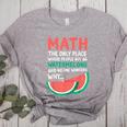 Math Only Place Where People Buy 66 Watermelons Teacher Joke Women's Heather T-Shirt Athletic Heather Math Only Place Where People Buy 66 Watermelons Teacher Joke Women's Heather T-Shirt Athletic Heather