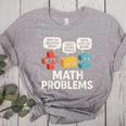 Math Problems Symbols Teacher Back To School Girl Boy Women's Heather T-Shirt Athletic Heather