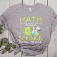 Math Solves Most Of My Problems Science Math Science Teacher Women's Heather T-Shirt Athletic Heather