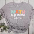 Math The Only Subject That Counts Cute Teacher Educator Women's Heather T-Shirt Athletic Heather Math The Only Subject That Counts Cute Teacher Educator Women's Heather T-Shirt Athletic Heather