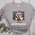 Math Teacher Chicken Mathemachicken Pun Women's Heather T-Shirt Athletic Heather Math Teacher Chicken Mathemachicken Pun Women's Heather T-Shirt Athletic Heather