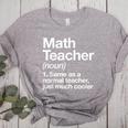 Math Teacher Definition Back To School First Day Women's Heather T-Shirt Athletic Heather Math Teacher Definition Back To School First Day Women's Heather T-Shirt Athletic Heather