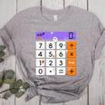 Math Teacher Halloween Costume Calculator Math Pun Women's Heather T-Shirt Athletic Heather