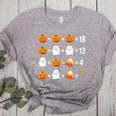 Math Teacher Halloween Equation Pumpkin Ghost Candy Corn Women's Heather T-Shirt Athletic Heather Math Teacher Halloween Equation Pumpkin Ghost Candy Corn Women's Heather T-Shirt Athletic Heather