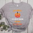 Math Teacher Halloween Quote I'm Scary All Year Long Men Women Women's Heather T-Shirt Athletic Heather