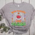 Math Teacher Love Brain Heart Skeleton Hand Zombie Halloween Women's Heather T-Shirt Athletic Heather Math Teacher Love Brain Heart Skeleton Hand Zombie Halloween Women's Heather T-Shirt Athletic Heather